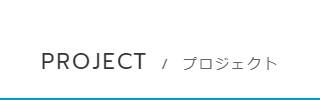 プロジェクト